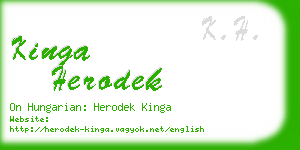 kinga herodek business card